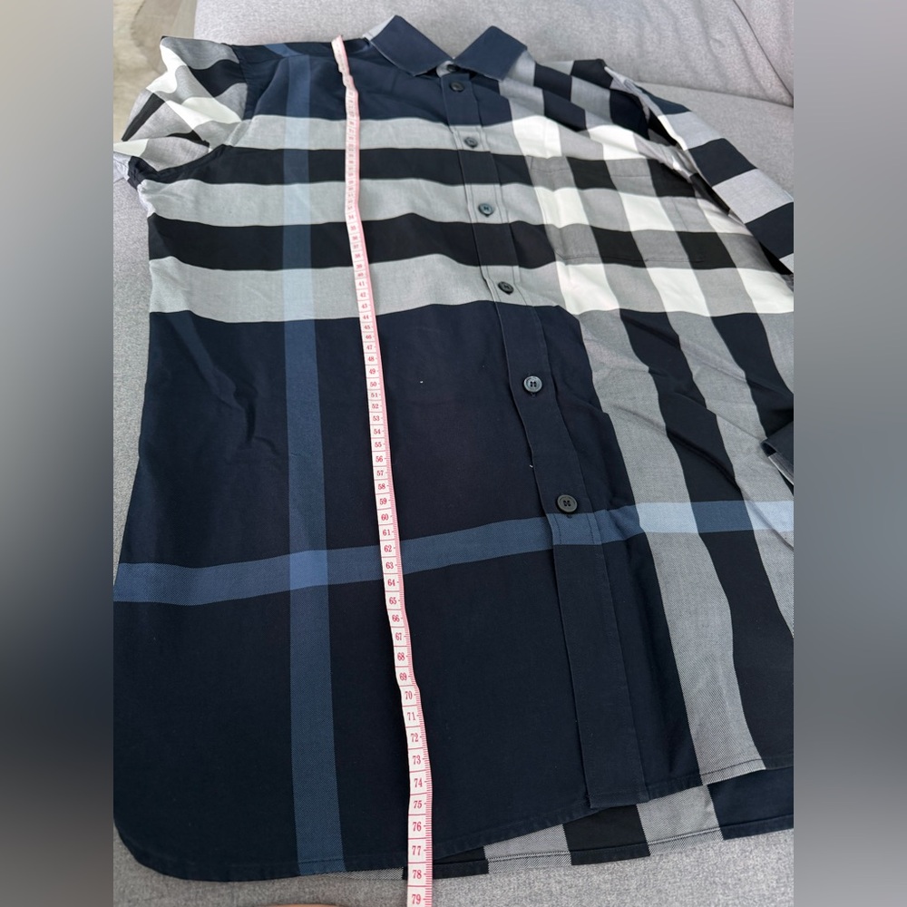 Burberry Black and White Checkered Shirt - Picture 2 of 7